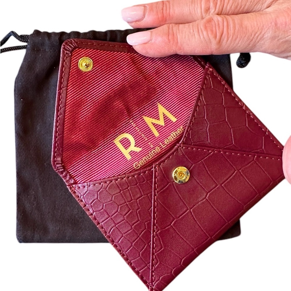 NWOT Rachel Miriam Genuine Leather Card Case